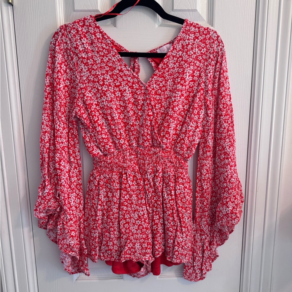 Pink Lily LS romper
